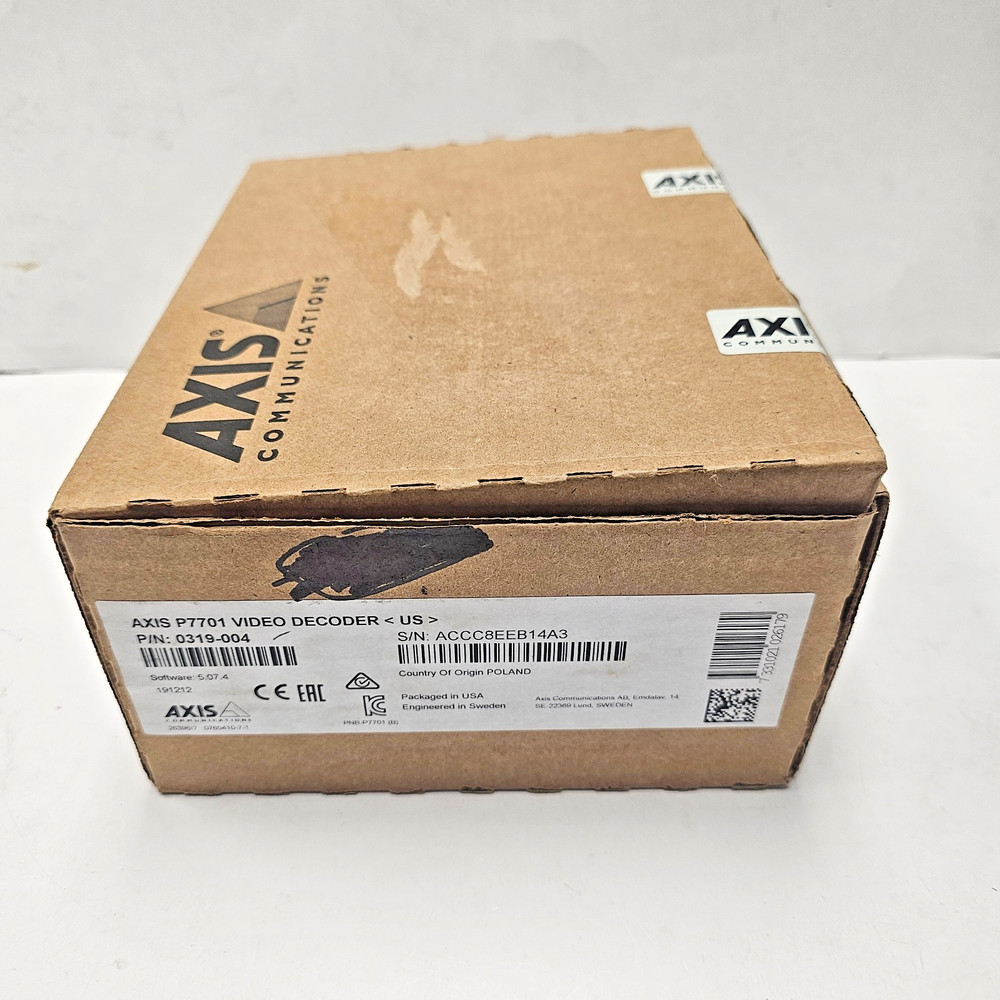 Axis P7701 P/N: 0319-004 P7701 Video Decoder NEW  (Open Box)