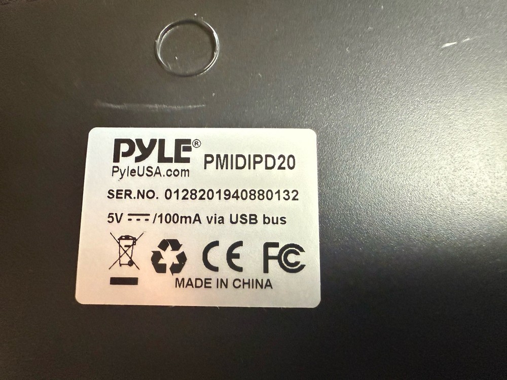 Pyle PMIDIPD20 - MIDI Controller Drum Pad - USB Audio Interface