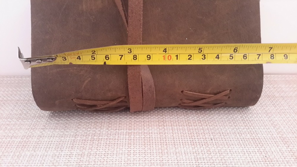 Leather Journal Writing Notebook Vintage Look Handmade Bound Notepad Pre-owned