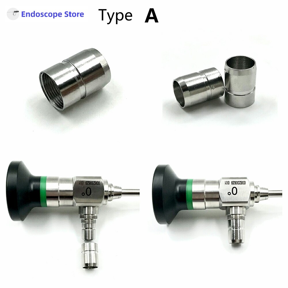 Rigid Endoscope Light Source Optical Fiber Interface Adapter Convert Connector