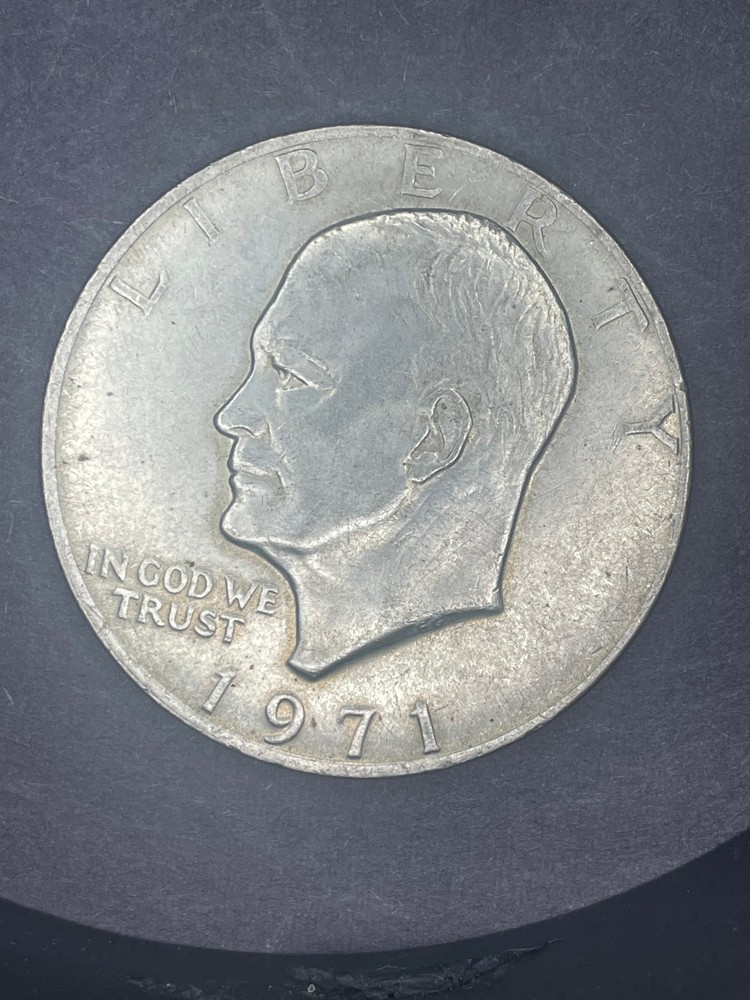 1971-P Eisenhower Dollar AU Ike  HG 82