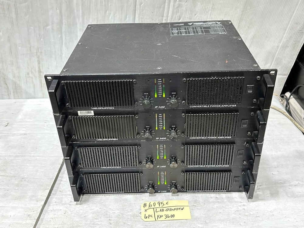Lab Gruppen FP3400 2CH Power Amplifier #6095-E (One) THS