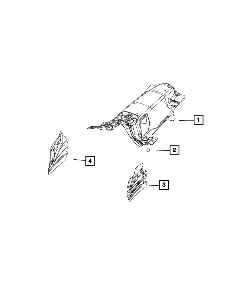 Genuine Mopar Front Rail Insulation 55315184AB