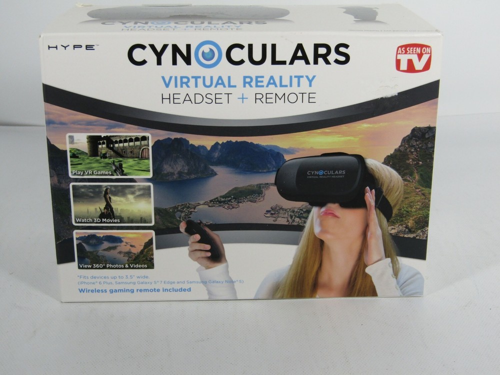 Cynoculars virtual reality headset and remote