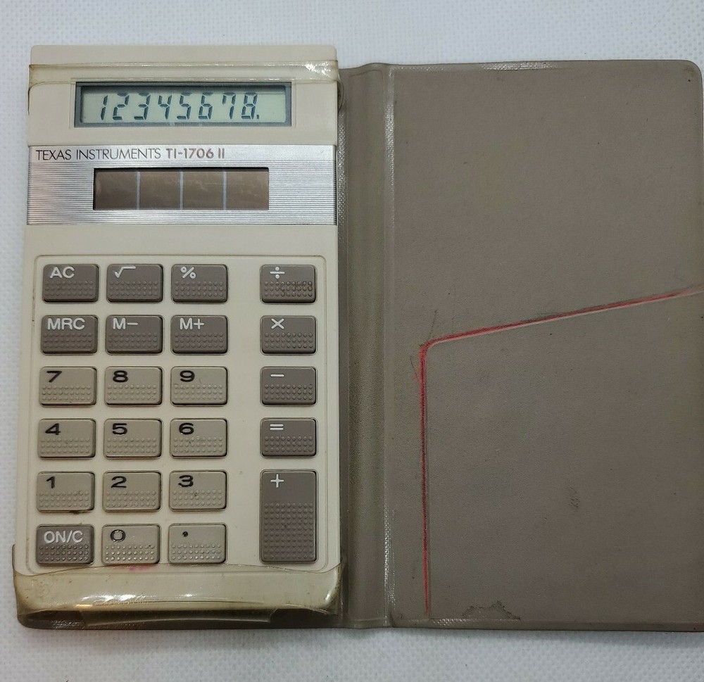 TI Solar Calculator TI-1706 II Texas Instruments