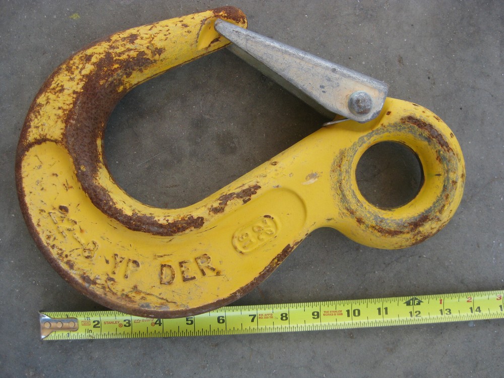 Eye lifting sling hook