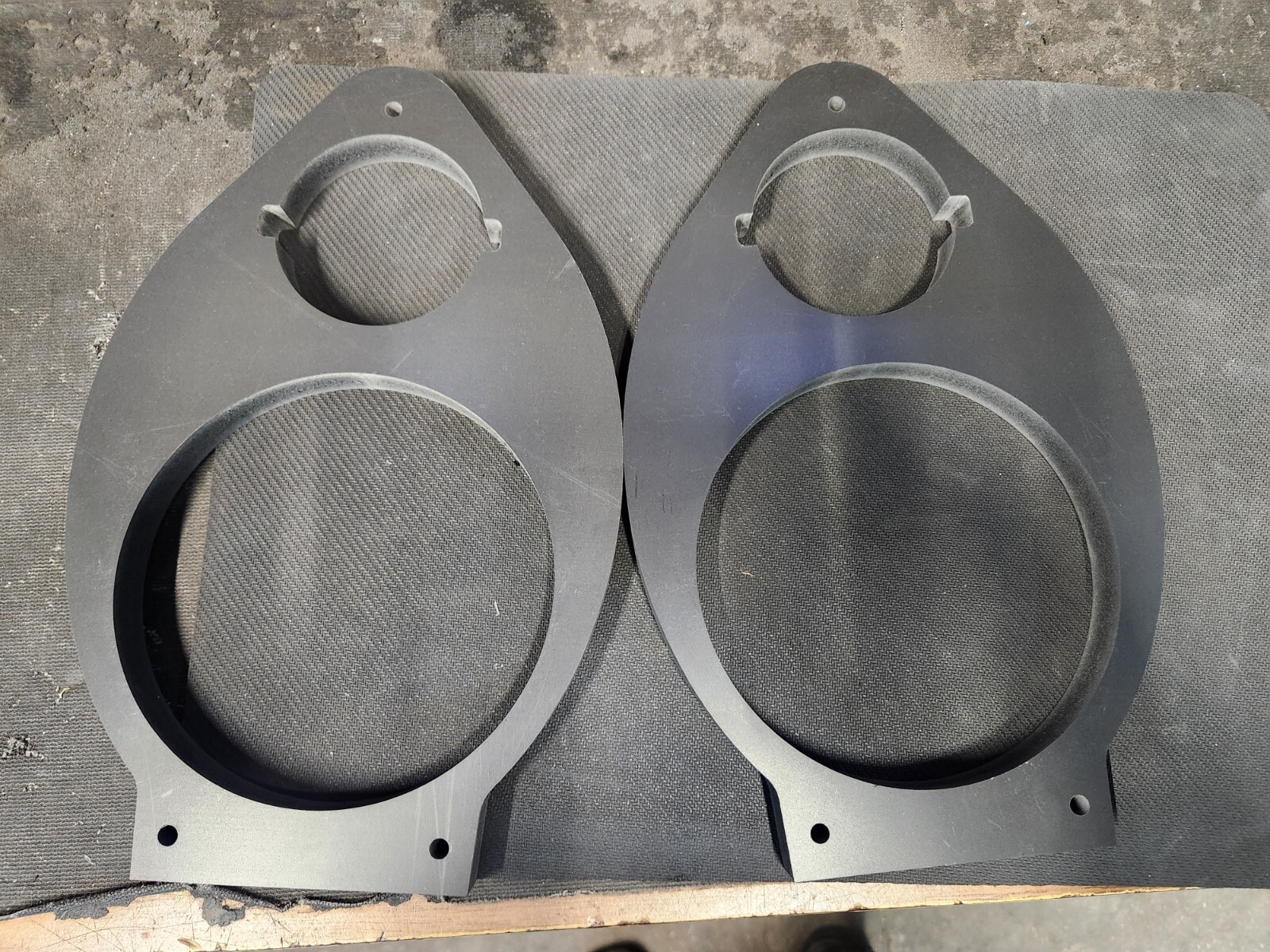 Custom Front Door Speaker Adapters 6x9 to 6.5 3.5 Tweeter 2014 & Up Chevy GMC GM