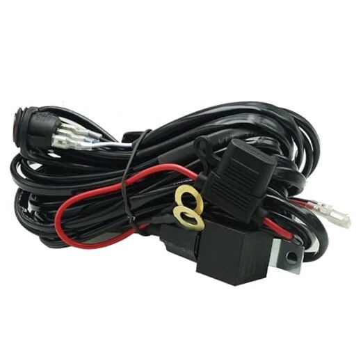 12V Strobe Light Bar Automotive Push Button Switch with Harness Car Light