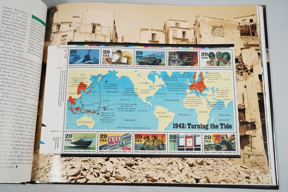 WORLD WAR II 1941-1945 COMMEMORATIVE STAMP COLLECTION BOXED SET