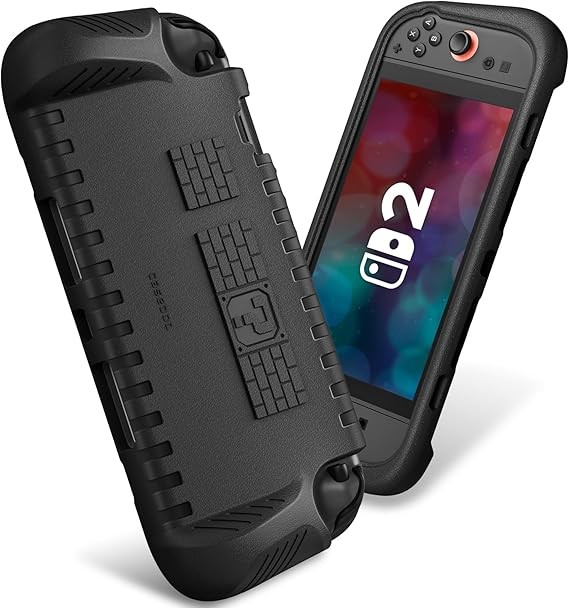 Case for Nintendo Switch 2 (2025) Protective Cover with Ergonomic Grip Game Card