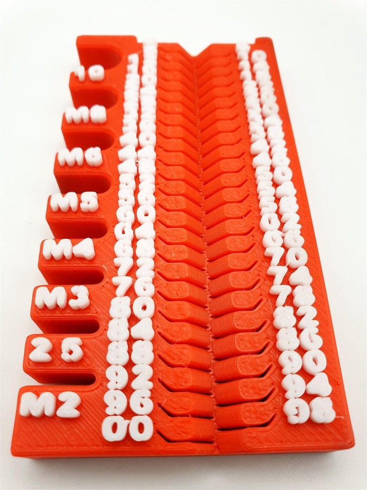 Metric Nut, Bolt & Screw Measuring Gauge Ruler