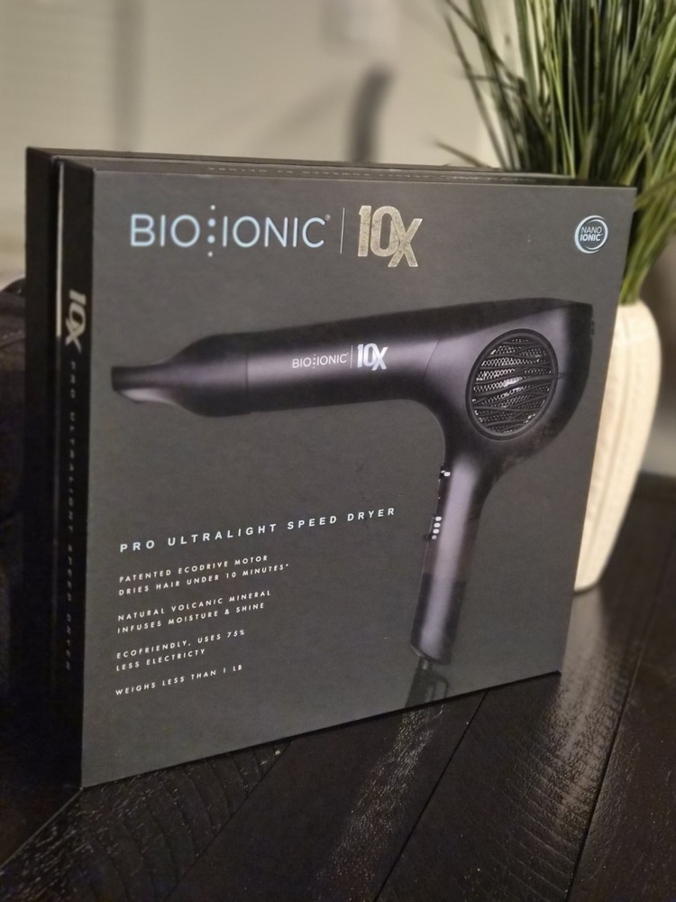 Bio Ionic 10X Pro Ultralight Speed Dryer Black-NEW