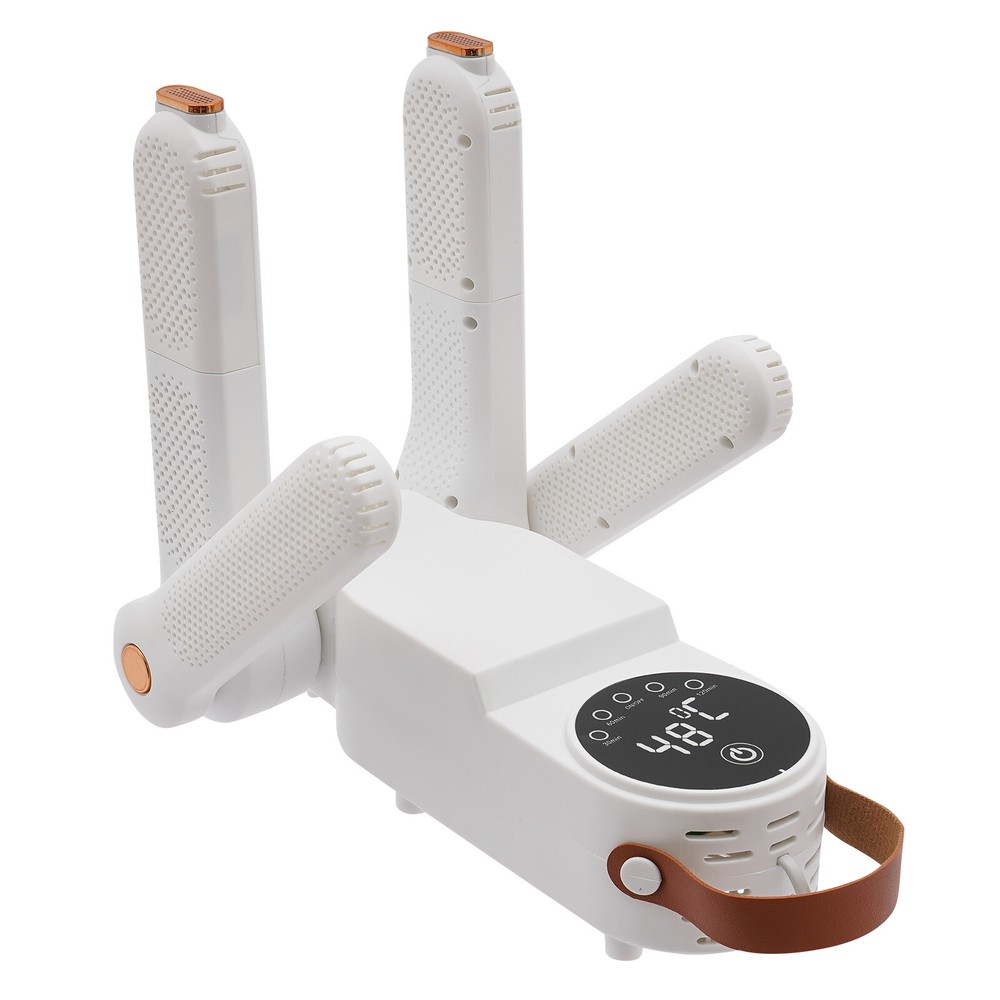 Electric Boot and Shoe Dryer with Timer, 150W, 360° Drying, White