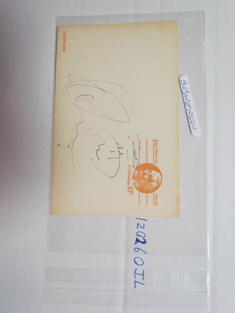 Bo Svenson Signed Postcard