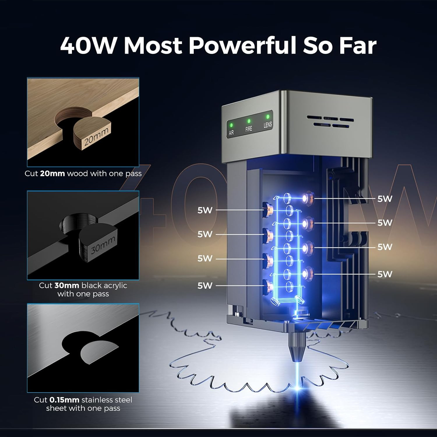 [Open Box]Creality Falcon2 Pro 40W Laser Engraver With Air Assist