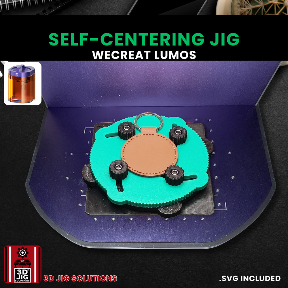 WeCreat Lumos Self-Centering Jig | Adjustable Laser Engraving Alignment Tool