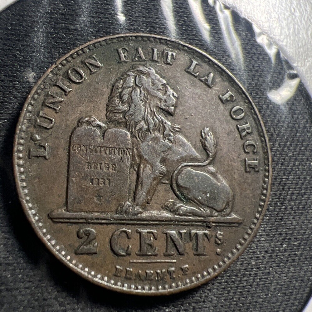 1909 Belgium 2 Centimes Z4300