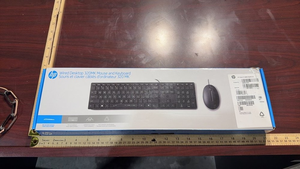 HP Wired Desktop 320MK Mouse and Keyboard Set