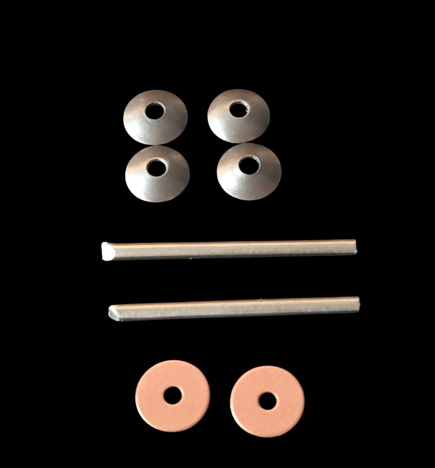 Straight Razor Hardware pinning Kit (Domed Collars~SS)