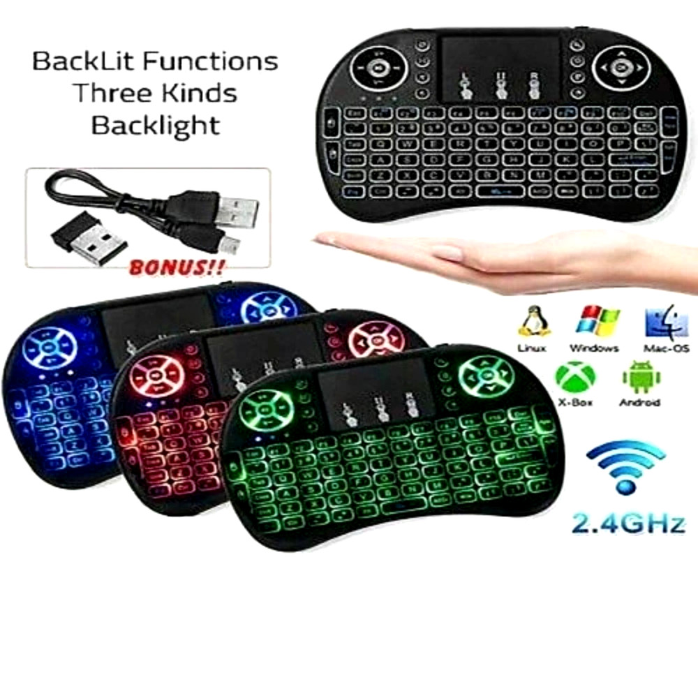US Mini i8 Wireless Keyboard 2.4G with Touchpad for PC Android Desktop PC TV Box