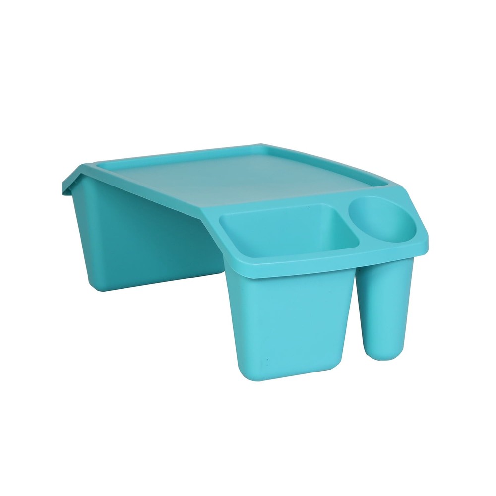 Everything Mary Lap Desk, Teal 17.9" Storage Lap Desk