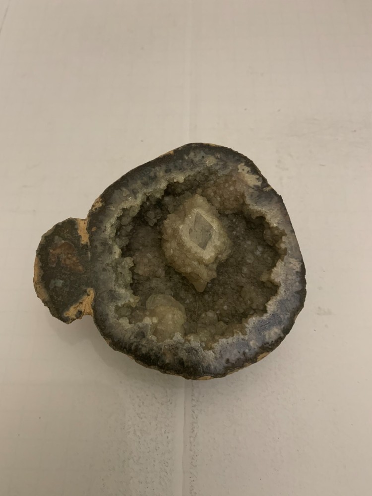 Vintage Geode On Wood Base