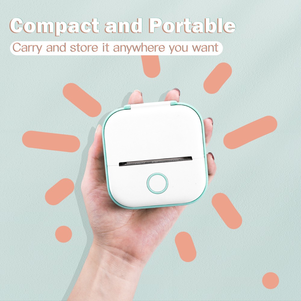 Phomemo T02 Mini Thermal Printer Portable 53mm Photo Printing Wireless Bluetooth