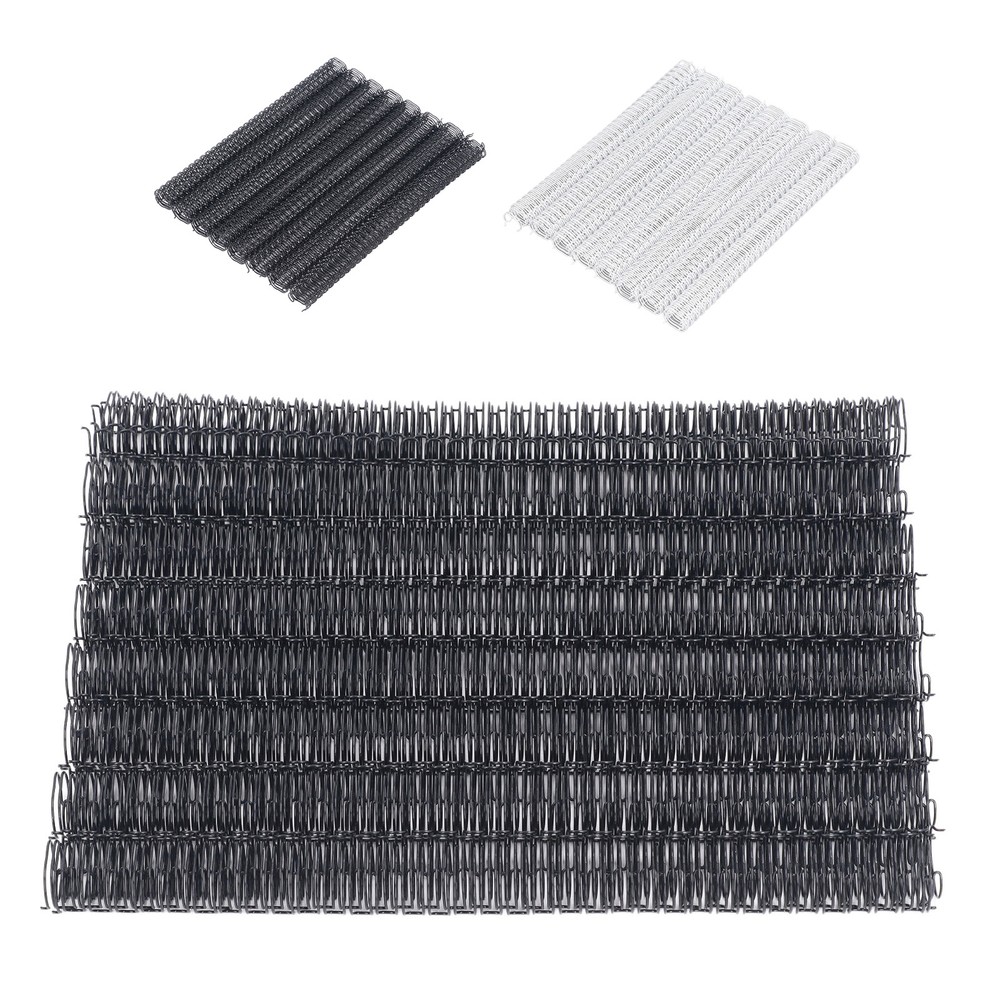 100x Double Loop Wire Binding Spines 9/16Inch 34Loop 3:1 Pitch 120Sheet Capacity