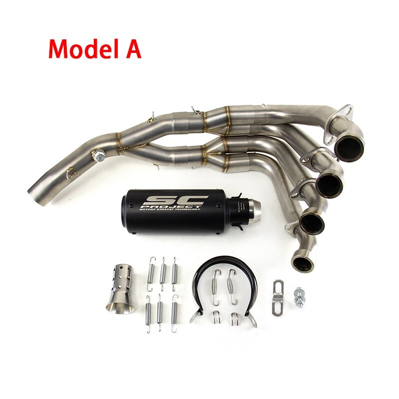 For Yamaha YZF R6 2006-2020 High Performance Full Exhaust Pipe System Kits Black