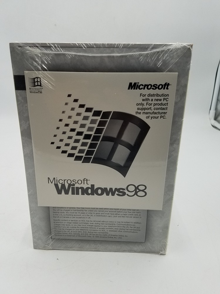 Microsoft Windows 98 Dell PC Getting Started CD-Rom Manual SEALED Product Key