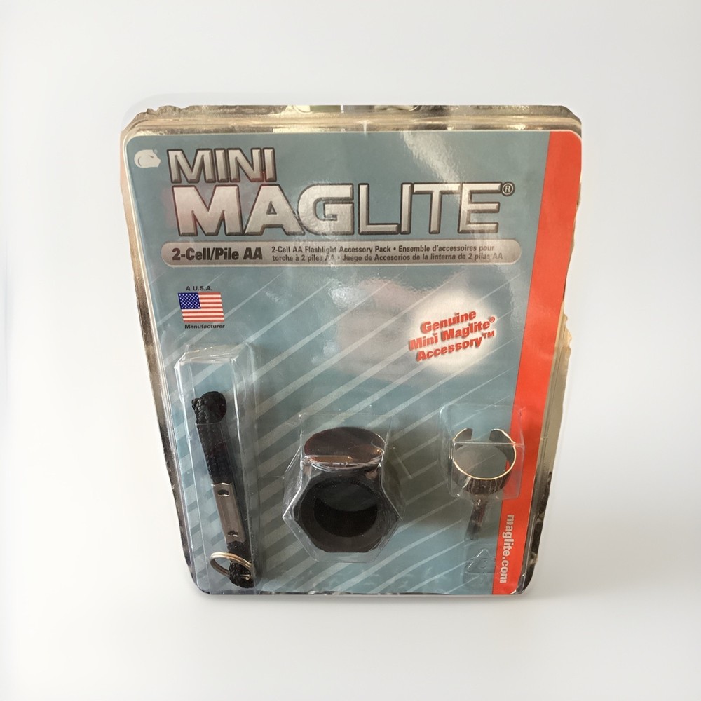 Mag-Lite Mini 2-Cell AA Flashlight Accessory Pack Lens Holder Lens Set Key Ring