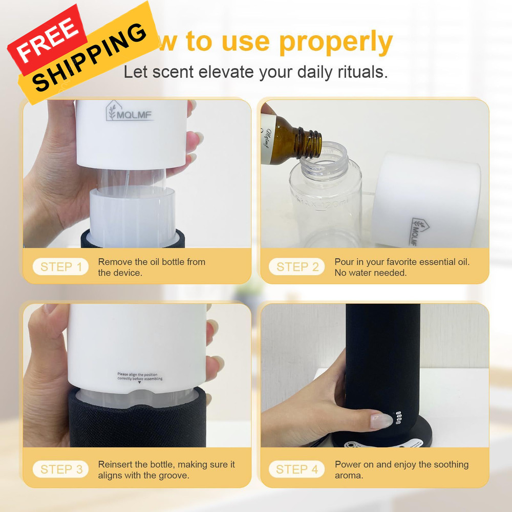 MQLMF Hotel Collection Diffuser 1000 Sq Ft, Weave Black