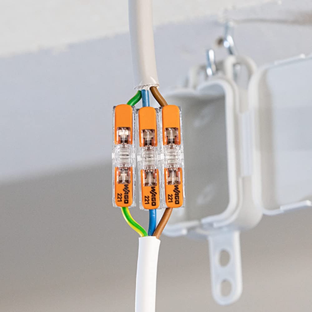 Wire Connector 221-2411 Lever-Nuts Inline Splicing with Transparent