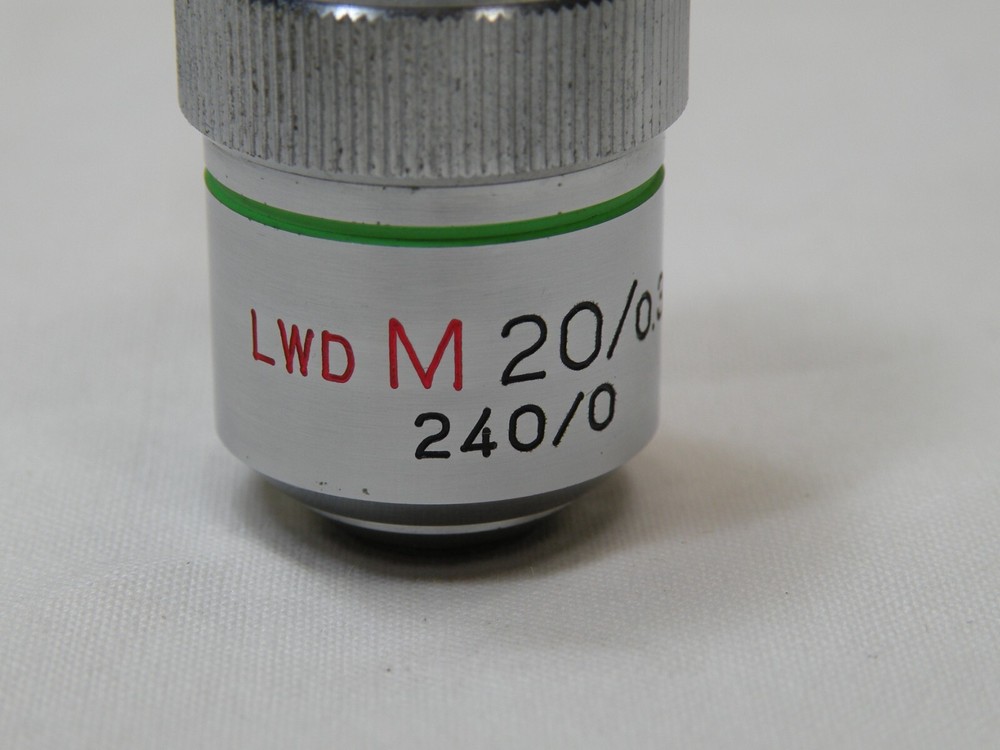 Unitron Microscope Objective LWD M 20/0.30, 240/0, Good Condition