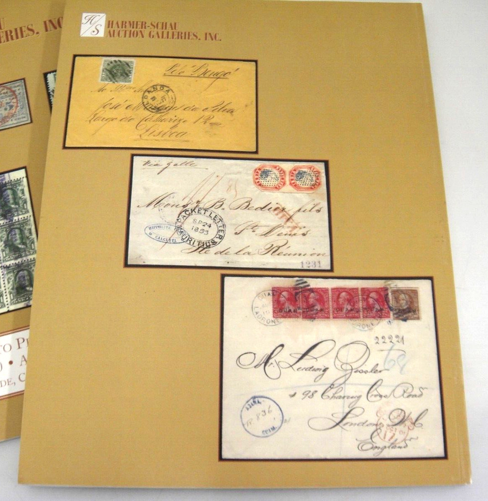 HR Harmer Stamp Auction Catalog and Photo Plates Coins Singles Postcards 2010