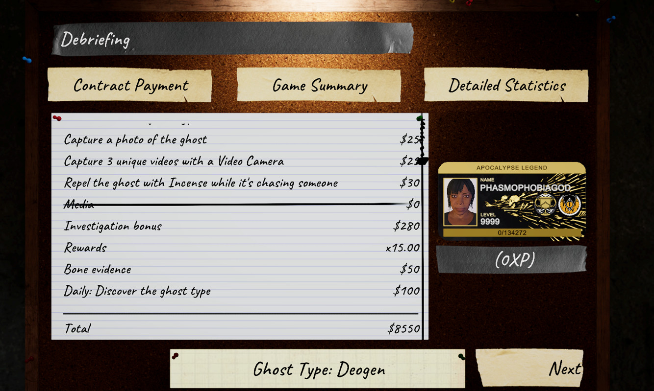 Phasmophobia 1 Prestige Boost | 310,000 XP | All Devices | FAST | 50% OFF