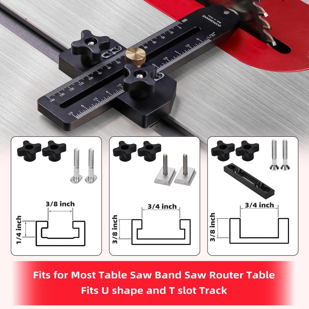 Thin Rip Jig Table Saw Jig Guide for Making Repetitive Narrow Thin Strip Cuts...