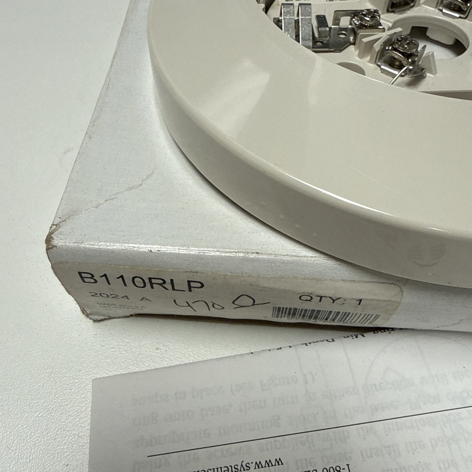 System Sensor B110RLP Low Profile Intelligent Detector Base - New