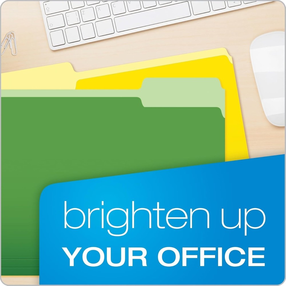Organize with Style: 36 Pack Colored File Folders, Letter Size & Easy Read Tabs