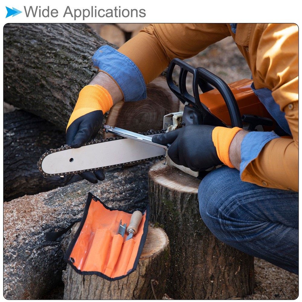 Chainsaw File 13/64" (5.2mm) Sharpener Files for Sharpening Chain Saws
