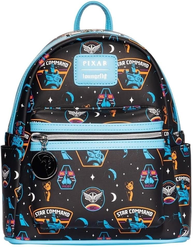 Pixar Lightyear Star Command Print Loungefly Mini-Backpack *new w/ tags