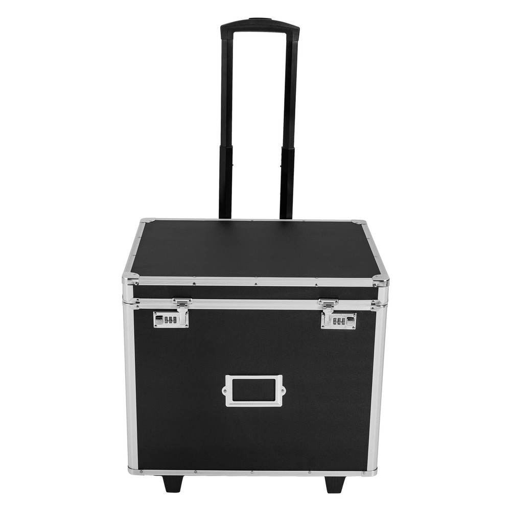 Locking Aluminum Alloy File Organizer Box with Telescoping Handle