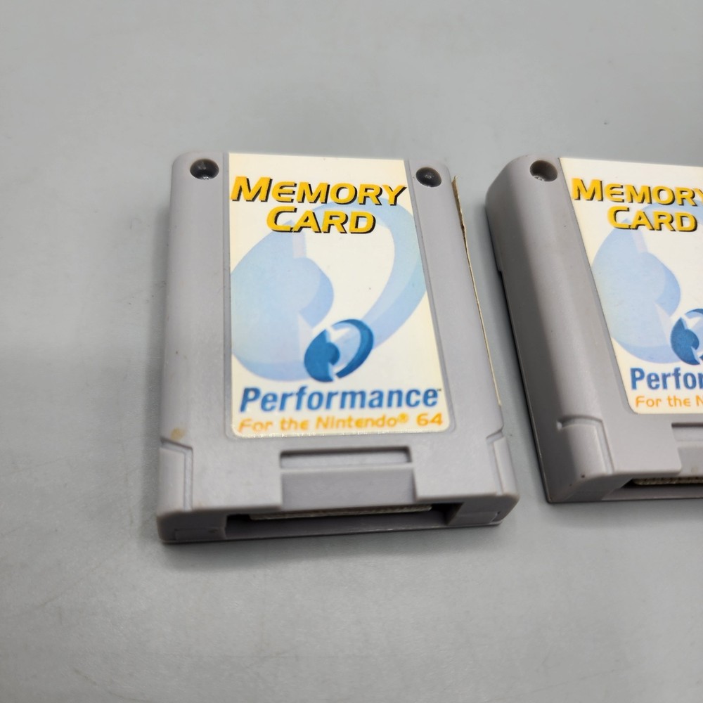 2X Memory Card Performance Brand for Nintendo 64 N64 Memory Pak / Tested