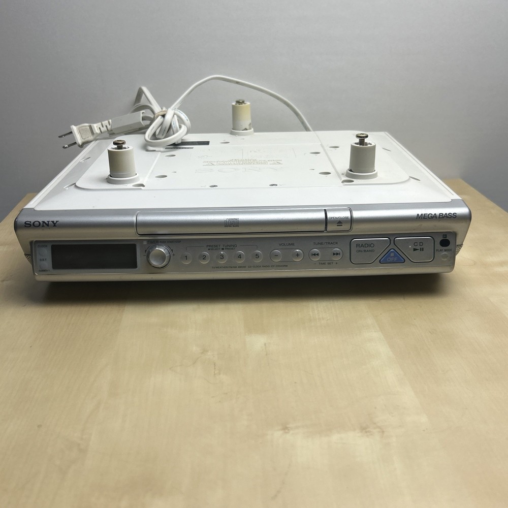 Sony ICF-CD543RM Under Cabinet Radio CD Player Clock
