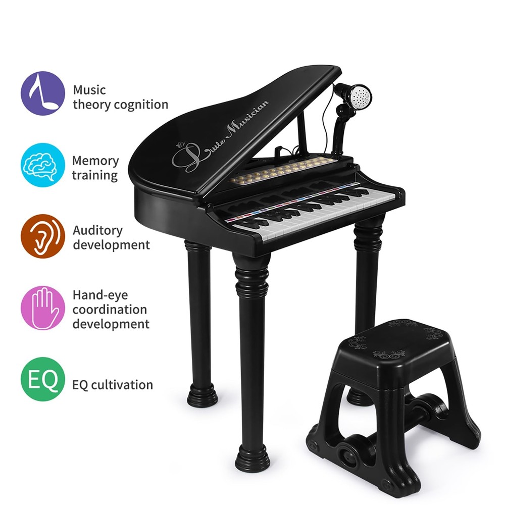 Piano Keyboard , Electronic Musical Instrument Educational with Microphone, M...