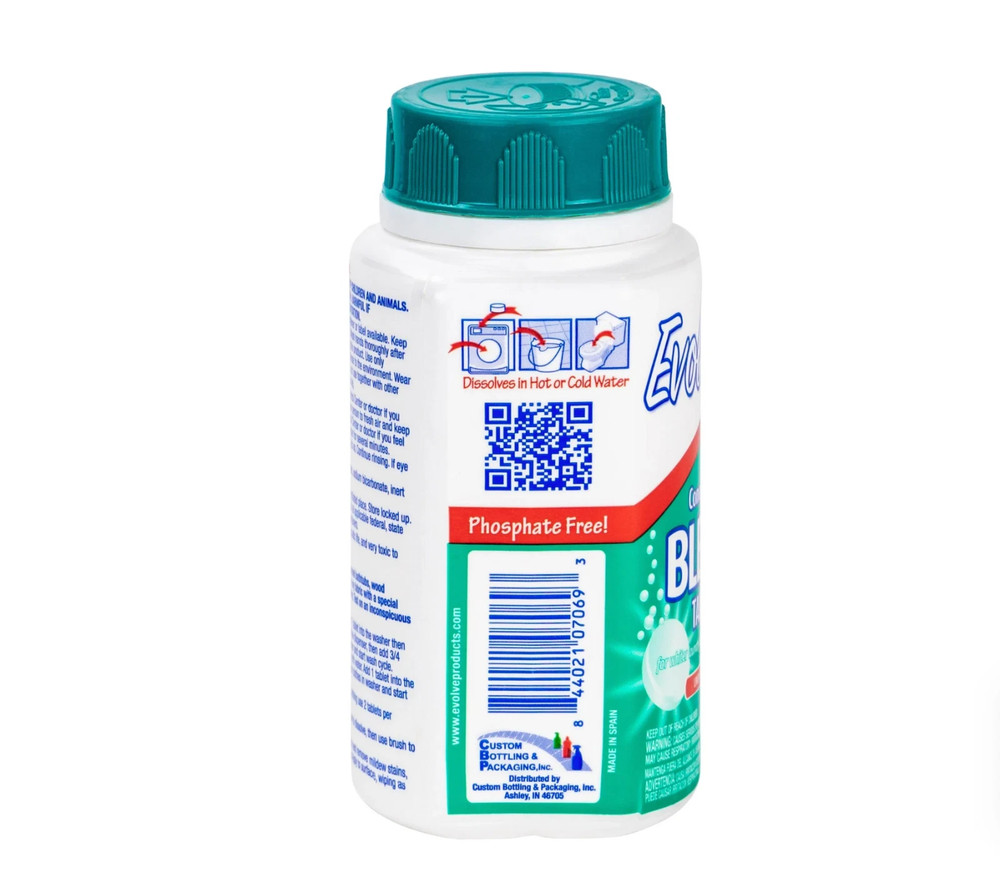 (3 pack) Evolve Concentrated Bleach Tablets, Linen Breeze, 32 Count