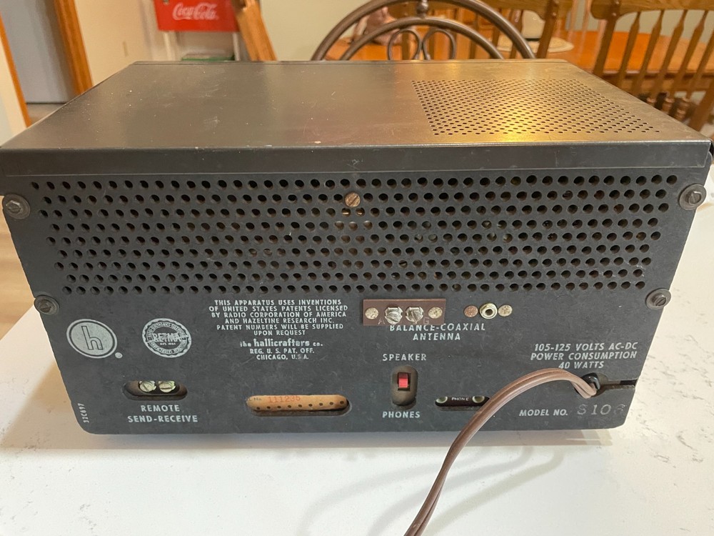 HALLICRAFTERS S-106 6 METER RECEIVER