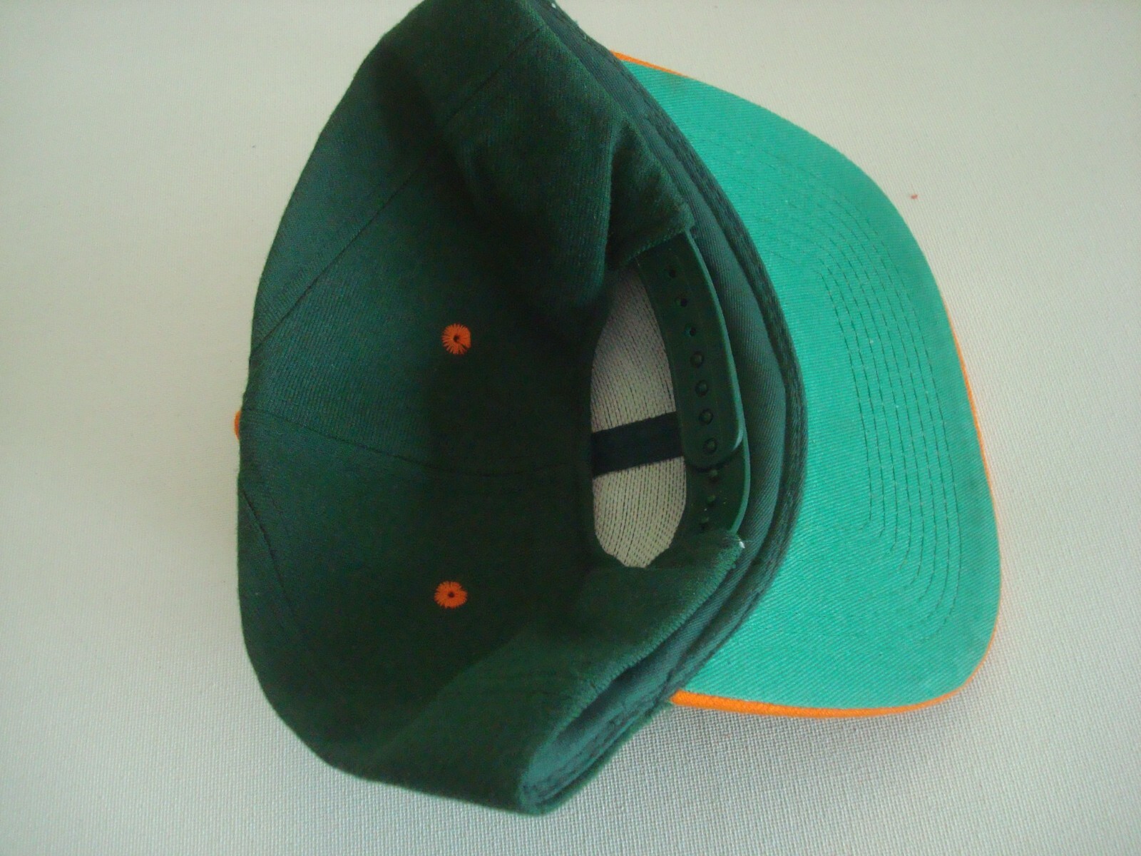 FLORIDA GATORS ORANGE GREEN 80S 90S GOLF SNAPBACK HAT CAP VINTAGE S3