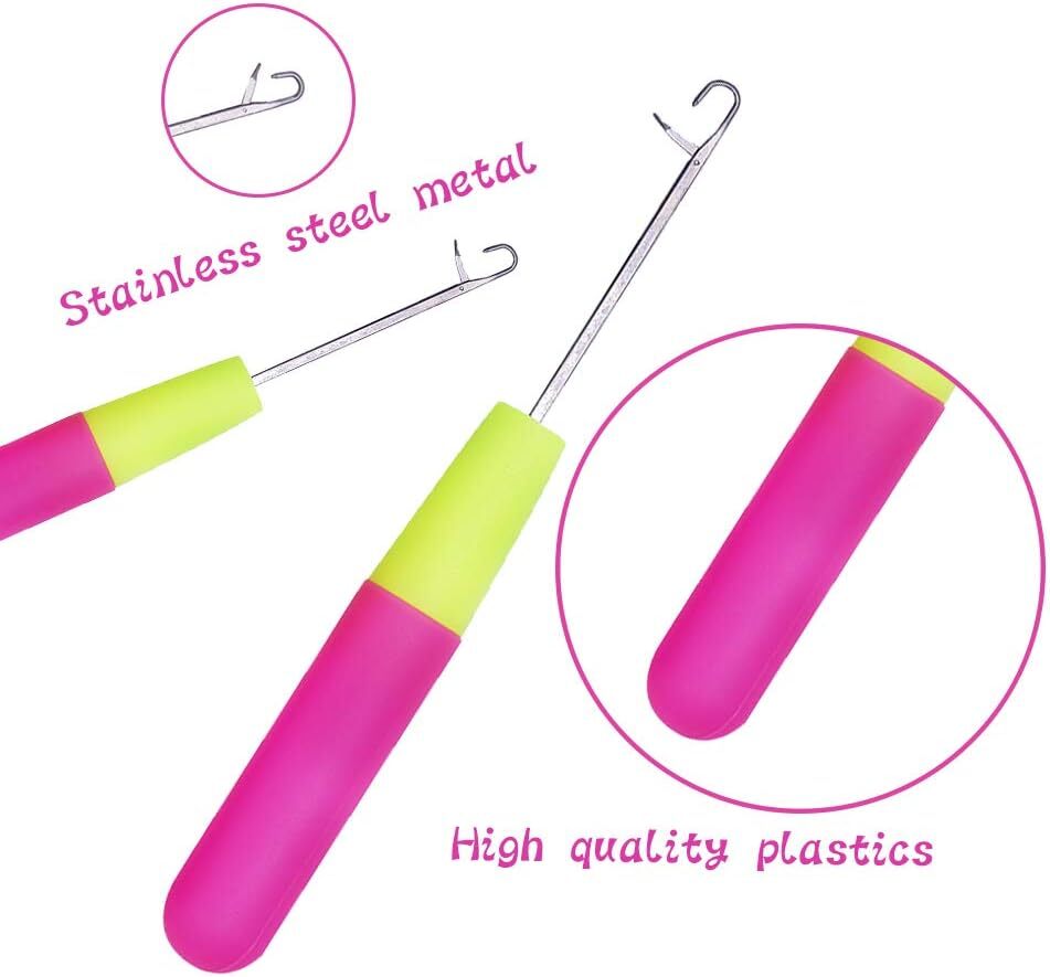 5Pcs Latch Hook Set Latch Hook Crochet Needle Crochet Hook Dreadlocks for Carpet
