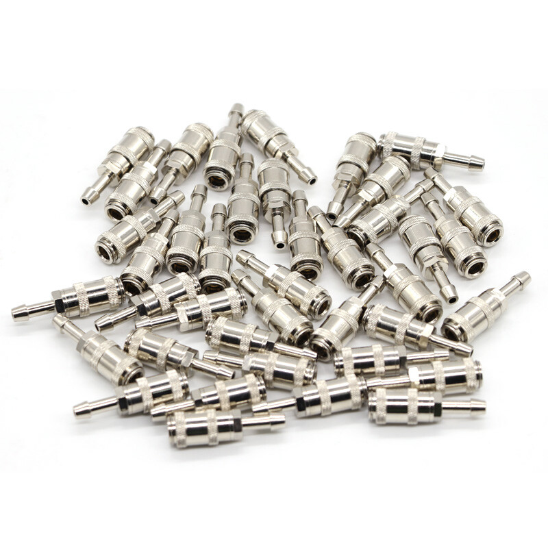 100pc Metal BP15 Female Bayonet Air Hose Luer Lock Nibp Cuff Hose Connector